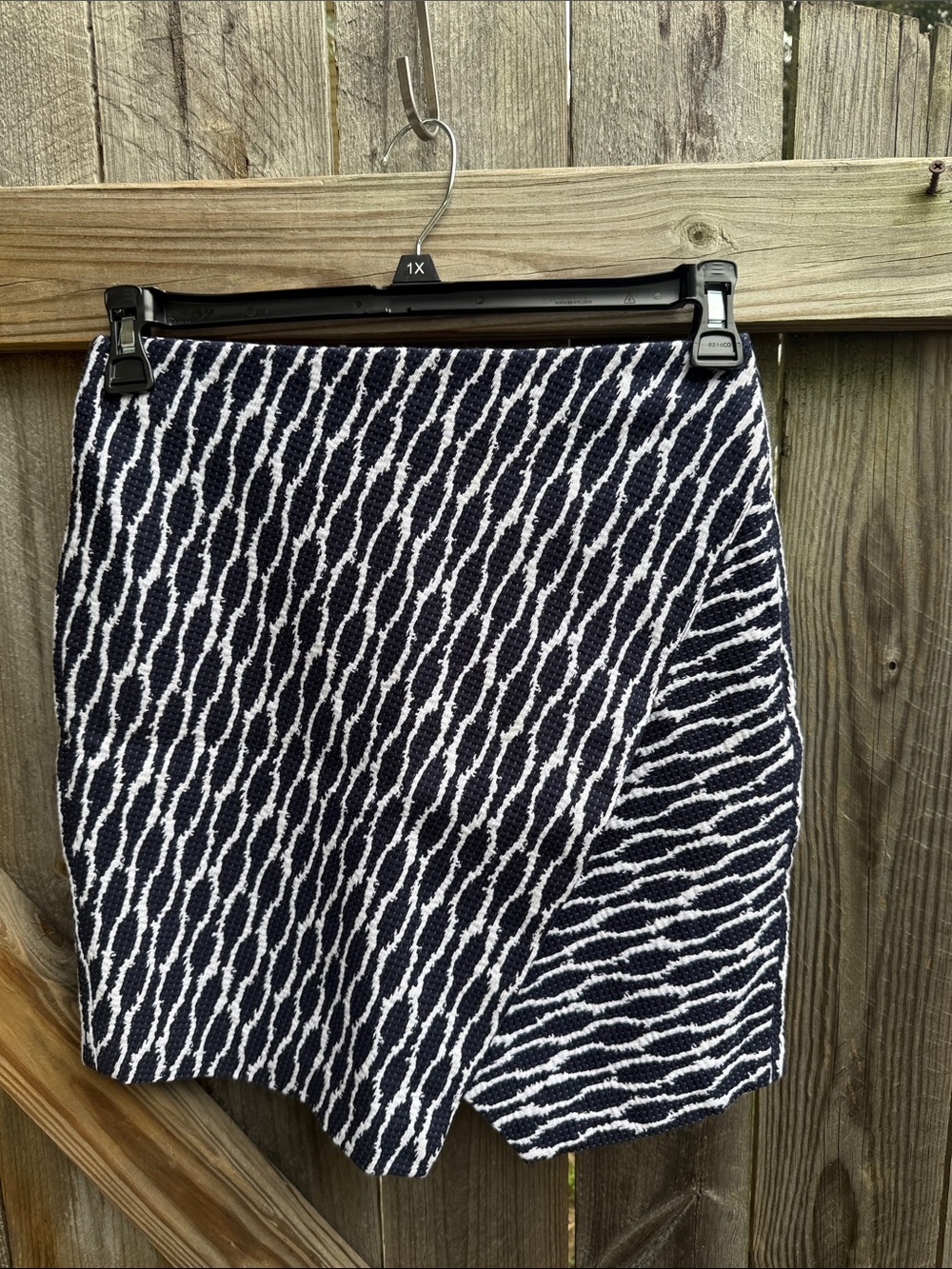 Ann Taylor Loft Brocade Faux-Wrap Mini Skirt